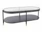 Ława LAGUNA B 110x50 transparentna/czarny mat z półką do salonu I sklep meblowy MIRAT. styl GLAMOUR, LOFT