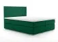 Łóżko kontynentalne MELROSE 180 zielone velvet tapicerowane aksamitem | MIRAT. styl GLAMOUR