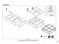 Ława FREGATA drewniana z blatem z 4 modułów w stylu loft | MIRAT. styl LOFT