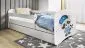 Łóżko dziecięce BABY DREAMS szop 180 z barierką i stelażem | MIRAT. kolekcja BABY DREAMS