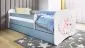 Łóżko dziecięce BABY DREAMS konik 180 bezpieczne z barierką | MIRAT. kolekcja BABY DREAMS