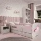Łóżko dziecięce BABY DREAMS jednorożec z materacem | MIRAT. kolekcja BABY DREAMS