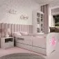 Łóżko dziecięce BABY DREAMS księżniczka na koniu ze stelażem polskie | MIRAT. kolekcja BABY DREAMS