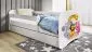 Łóżko dziecięce BABY DREAMS zoo z barierką | MIRAT. kolekcja BABY DREAMS