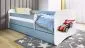 Łóżko dziecięce BABY DREAMS auto wyścigowe 160 z barierką | MIRAT. kolekcja BABY DREAMS