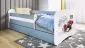 Łóżko dziecięce BABY DREAMS formuła 1 160 z barierką | MIRAT.  kolekcja BABY DREAMS
