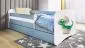 Łóżko dziecięce BABY DREAMS 180x80 mały dino z szufladą | MIRAT. w stylu kolekcja BABY DREAMS