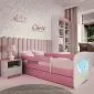 Łóżko dziecięce BABY DREAMS niebieski miś 160 ze stelażem | MIRAT. kolekcja BABY DREAMS