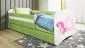 Łóżko dziecięce BABY DREAMS wróżka ze skrzydełkami 180 z barierką | MIRAT. kolekcja BABY DREAMS