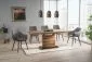Stół LEONARDO 140(180)x80 dąb rozkładany na jednej nodze | MIRAT. w stylu LOFT kolekcja
