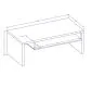 Stolik kawowy CROSS 120x60 congo/czarny do salonu I sklep meblowy MIRAT. kolekcja HV-CROSS