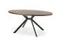 Stół LOCARNO 170x90 orzech/czarny owalny firmy Halmar | MIRAT. styl LOFT