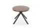 Stół LOCARNO 170x90 orzech/czarny owalny firmy Halmar | MIRAT. styl LOFT