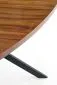 Stół LOCARNO 170x90 orzech/czarny owalny firmy Halmar | MIRAT. styl LOFT
