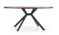 Stół LOCARNO 170x90 orzech/czarny owalny firmy Halmar | MIRAT. styl LOFT