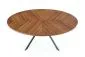 Stół LOCARNO 170x90 orzech/czarny owalny firmy Halmar | MIRAT. styl LOFT