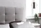 Łóżko kontynentalne TUTO 140 jasno szare velvet do sypialni w stylu loft | MIRAT. styl GLAMOUR