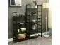 Regał na książki LOFT R4 czarny/czarny mat w stylu industrialnym I sklep meblowy MIRAT. styl LOFT
