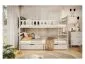 Łóżko piętrowe BARTEK 160x80 białe drewniane | MIRAT. styl SKANDYNAWSKI kolekcja BARTEK