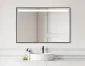 Prostokątne lustro wiszące DIMA 1 80x60 z oświetleniem LED | MIRAT. w stylu kolekcja