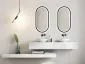 Lustro łazienkowe owalne KORIA 60x100 z LED w drewnianej ramie | MIRAT. w stylu  kolekcja