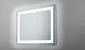 Prostokątne lustro wiszące ALBA 80x60 z oświetleniem LED | MIRAT.