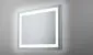 Prostokątne lustro wiszące ALBA 100x63 z oświetleniem LED | MIRAT.