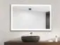 Lustro wiszące OTE 120x65 z ramą i oświetleniem LED | MIRAT. w stylu kolekcja