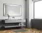 Prostokątne lustro wiszące RENY 80x60 z oświetleniem LED | MIRAT.