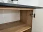 Szafka kuchenna stojąca ISABEL D60 P/L szary mat/dąb artisan z frezowanym uchwytem I sklep meblowy MIRAT.