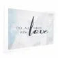 Plakat With love 30x21 cm bez ramy z marginesem | MIRAT.