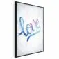 Plakat Love 29,7x42 cm z ramą czarną bez marginesu | MIRAT.