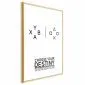 Plakat Choose your destiny 21x30 cm z ramą złotą bez marginesu | MIRAT.