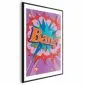 Plakat Bang 29,7x42 cm z ramą czarną z marginesem | MIRAT.