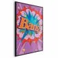Plakat Bang 21x30 cm z ramą czarną bez marginesu | MIRAT.