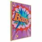 Plakat Bang 60x90 cm z ramą złotą bez marginesu | MIRAT.