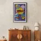 Plakat Kaboom 60x90 cm z ramą czarną z marginesem | MIRAT.