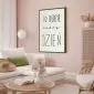 Plakat Dobry dzień 60x90 cm z ramą czarną bez marginesu | MIRAT.