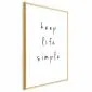 Plakat Simple 21x30 cm z ramą złotą bez marginesu | MIRAT.