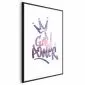 Plakat Girl Power 21x30 cm z ramą czarną bez marginesu
