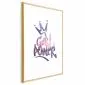 Plakat Girl Power 21x30 cm z ramą złotą z marginesem