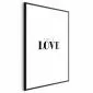 Plakat Simple Love 21x30 cm z ramą czarną z marginesem | MIRAT.