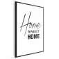 Plakat Home 29,7x42 cm z ramą czarną bez marginesu | MIRAT.
