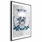 Plakat Life Is Brutal 29,7x42 cm z ramą czarną z marginesem | MIRAT.