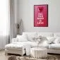 Plakat Zjawiskowe serce 21x30 cm z ramą czarną bez marginesu | MIRAT.