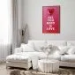 Plakat Zjawiskowe serce 60x90 cm z ramą złotą bez marginesu | MIRAT.