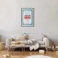 Plakat Menu 21x30 cm z ramą czarną z marginesem | MIRAT.
