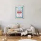 Plakat Menu 29,7x42 cm z ramą złotą z marginesem | MIRAT.