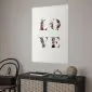 Plakat Miłość w kwiatach 21x30 cm bez ramy z marginesem | MIRAT.