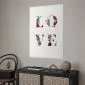 Plakat Miłość w kwiatach 21x30 cm bez ramy bez marginesu | MIRAT.